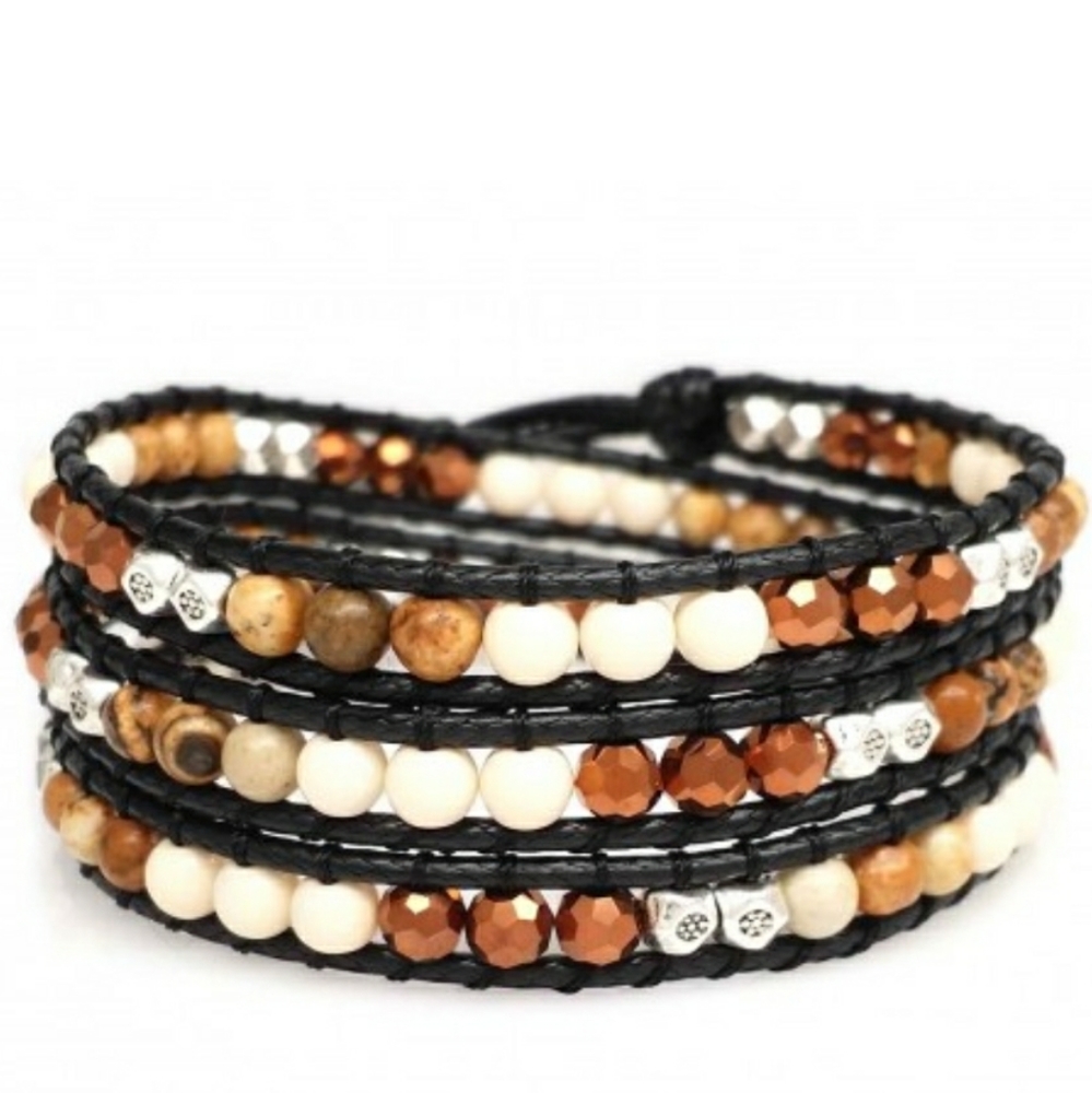 New Handmade Katie Soleil 3 Wrap Bracelet Hairband